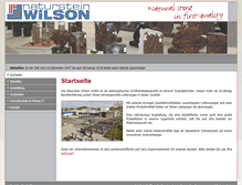 Tablet Screenshot of naturstein-wilson.de